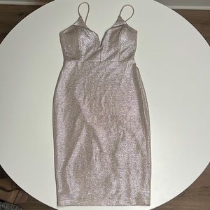 G by Guess champagne colored dress